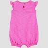 Carter's Just One You® Baby Girls' Eyelet Solid Romper - Pink - 2 of 2