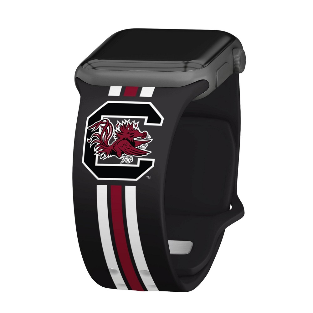 NCAA South Carolina Gamecocks Wordmark HD Apple Watch Band - 42/44/45/49mm Short