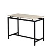 CAVINAS Dining Table Set for 4 Modern Industrial Design 5 Piece Dining Table Set Bar Table Set with 4 Stools for Kitchen - 4 of 4
