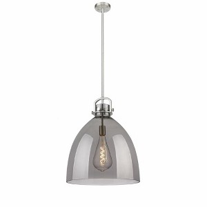 Newton Bell - 1 Light Stem Hung Pendant In Industrial Style-23.88 Inches Tall and 18 Inches Wide - 1 of 1