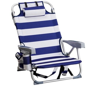 VisioGear Folding Camping Chairs, Outdoor Portable Chairs, Portable Beach Chair for Outdoor - 1 of 4