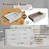 ORRD 9-Drawer White Dresser with Gold Pulls & Metal Feet – Modern Storage Cabinet for Hallway, Entryway & Living Room - 4 of 4