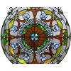 Chloe Lighting Violetta Tiffany-Glass Victorian Window Panel 24" - 3 of 3