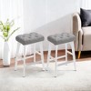 Bar Stools Set Of 2 Stools Barstoolsstools For Kitchen Counter Metal Bar Stools Set Of 2 Pu Leather Barstools Farmhouse Bar Stools Rustic Bar Stools - 4 of 4
