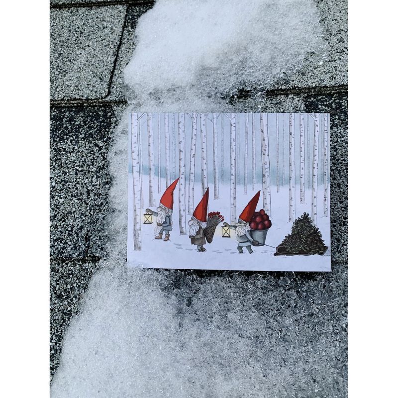 Holiday Winter Card Pack (3ct) Nordic Gnomes by Ramus & Co, 2 of 5