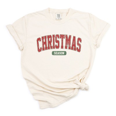 Simply Sage Market Varsity Christmas Season Garment Dyed Tee