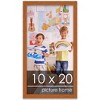 PosterPalooza | Panoramic Slim Profile Brown Picture Frame - UV Acrylic, Foam Board Backing, Hanging Hardware - 2 of 4