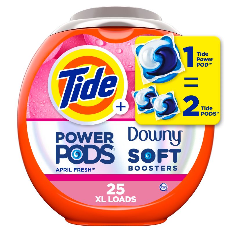 Tide April Fresh Power Pods with Downy HE Compatible Laundry Detergent Pacs, 1 of 11