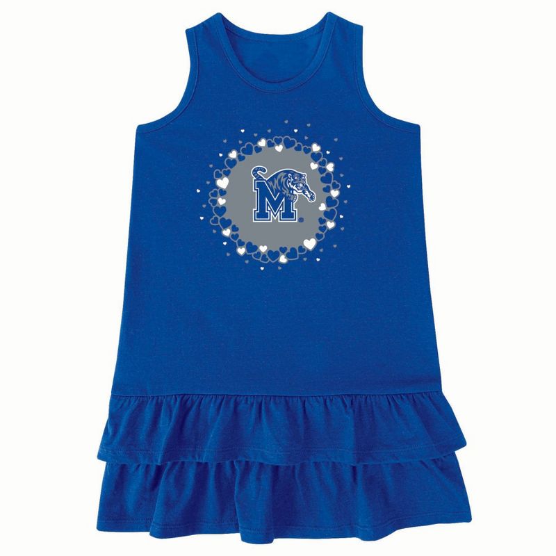 NCAA Memphis Tigers Girls&#39; Infant Ruffle Dress, 1 of 4