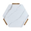 Sapphtopaz Modern Wood Coffee Table Natural Wood Grain Texture Home Decor Small Side Table Center Table for Living Room - 3 of 4