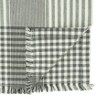 Saro Lifestyle Cotton Table Runner With Stripe Design, Black, 16" x 72" - 2 of 3