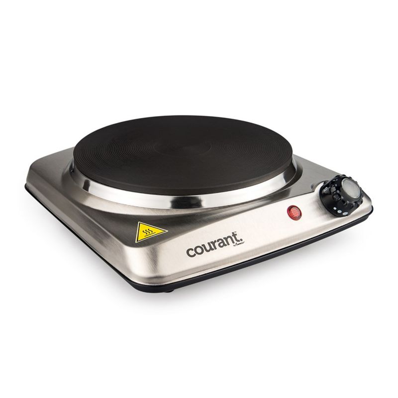 Courant 1000 Watts Portable Single Electric Burner, Stainless Steel Design, 3 of 6