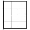 vidaXL Shower Enclosure ESG 45.7"x55.1" Black - 3 of 4