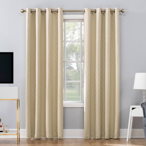 52 X95 Maritza Damask Jacquard 100 Blackout Grommet Top Curtain