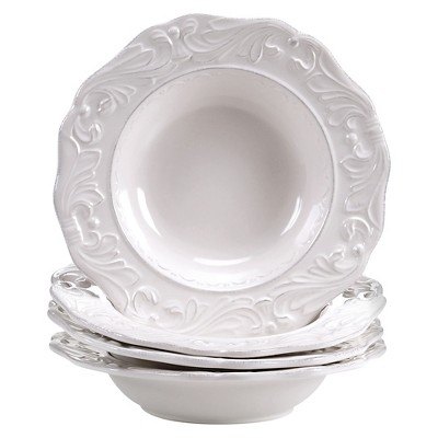 Certified International Firenze Ivory Soup Bowl 40oz Set of 4