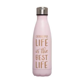 Hydrate 1.3l Stainless Steel Water Bottle With Nylon Carrying Strap And  Leak-proof Screw Cap, Pink : Target