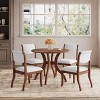 Dexmalle Set of 2 Elegant Upholstered Dining Chairs with Curved Lines - 2 of 4