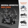 VEVOR Motorcycle Wheel Chock, 1800 lbs Capacity Wheel Cradle Holder, Heavy-duty Steel Motorcycle Front Wheel Stand with 3 Adjustable Holes - 3 of 4