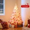 Tangkula Artificial Christmas Tree Hinged Snow Flocked Xmas Tree w/ 456/820/1264/1774 Branch Tips - 2 of 4
