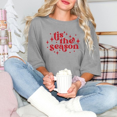 Simply Sage Market Whimsical Tis The Season Garment Dyed Tee