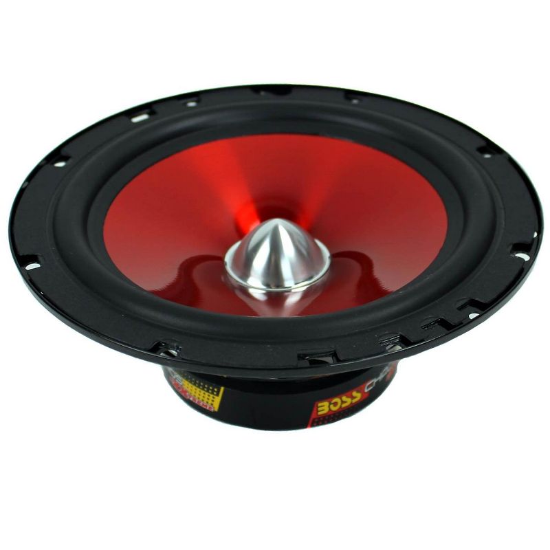 2) BOSS CH6CK 6.5" 350W Car 2 Way Component Car Audio Speakers System Red Stereo, 4 of 7