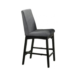 Royal Hampton Counter Height Chair, Gray Polyester Cushions, Dark Walnut Brown - 1 of 1