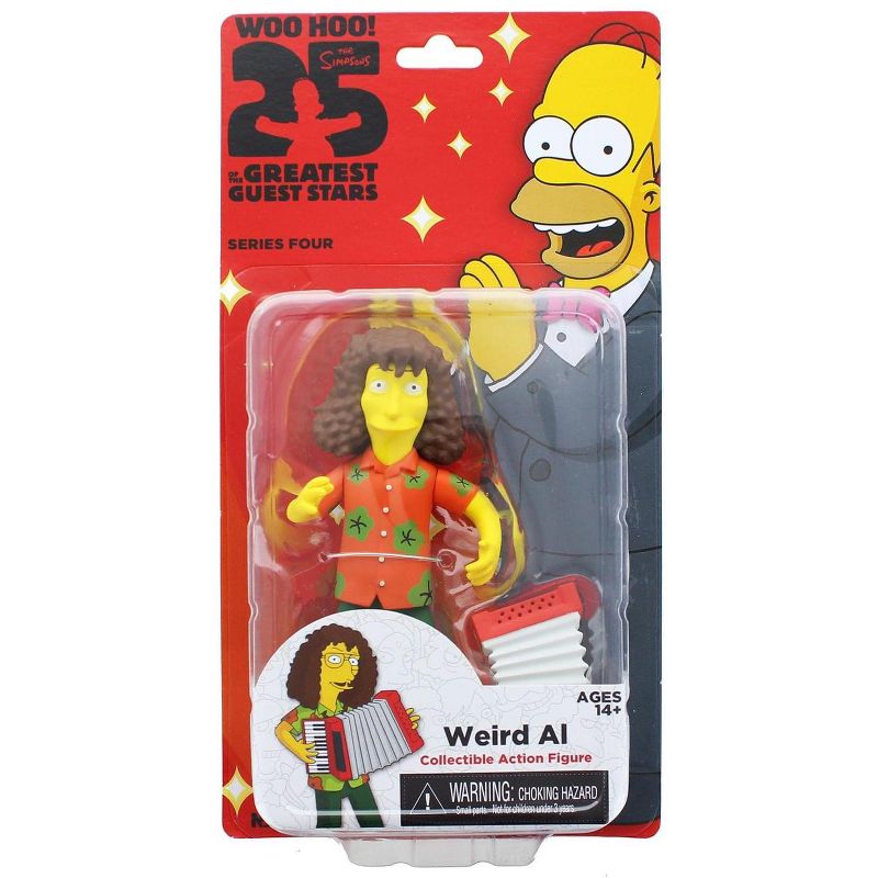 Neca The Simpsons 25 Greatest Guest Stars Series 4 Figure, Weird Al Yankovic, 1 of 3