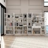 FUFU&GAGA  Large Storage Cabinet Organiser with Glass Door Display Cabinet Bookshelf - 3 of 4