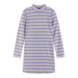 Andy & Evan  Toddler  Knit Striped Asymmetrical Dress - 1 of 3