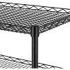 Finnhomy 3 Tier Heavy Duty Commercial Grade Utility Cart, Wire Rolling Cart with Handle Bar - 3 of 3