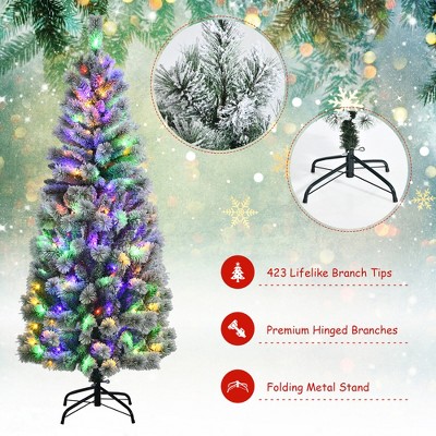 6-Foot White Pine Pre-Lit Christmas Tree with Remote Control Lights