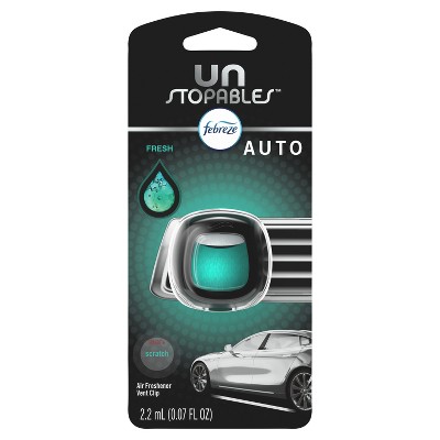 Febreze Unstopables Car Odor-Eliminating Car Freshener Vent Clip Fresh, .07 fl oz. Car Vent Clip