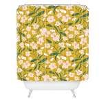 Beshka Kueser Vintage Inspired Floral Shower Curtain Yellow - Deny Designs