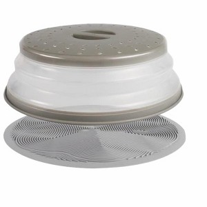 Itopfox 2 in 1 Microwave Mat & Food Cover - Silicone Bowl Holder, Splatter Guard, Multi-Use Trivet, Pot Holder, Drying Mat, Utensils Rest for Kitchen - 1 of 4