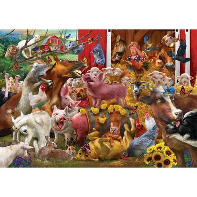 Toynk Animal Farm Barnyard 1000 Piece Jigsaw Puzzle