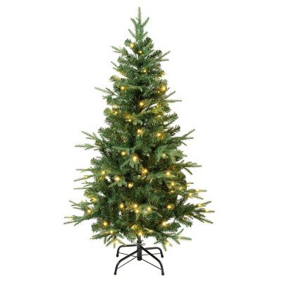 First Traditions Duxbury Christmas Tree with Hinged Branches, 6 ft