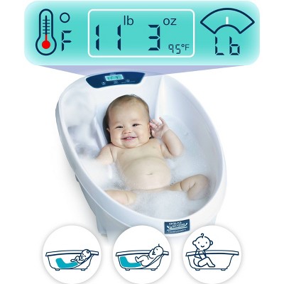 Baby Patent Aqua Scale 3-in-1 Digital Scale Water Thermometer And Infant  Tub : Target