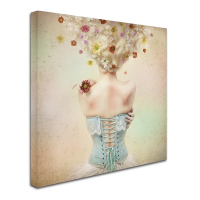 Trademark Fine Art -Kiyo Murakami 'Girl Of The Flower Garden' Canvas Art