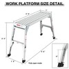 Cesicia 22-27.5inches Height Adjustable Grey Aluminium Alloy Folding Ladders - 4 of 4
