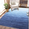Gradient Color Contemporary Area Rug - Machine Washable Modern Ombre Carpet, Non-Slip Non-Shedding Throw Rug for Living Room Bedroom Laundry - 2 of 4