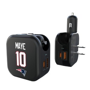 NFL New England Patriots Players Game Tactic 18-Watt 2 in 1 USB A/C Charger - 1 of 3