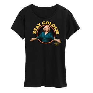 Women's - The Golden Girls - Rose Stay  Golden Short Sleeve Graphic T-Shirt - 1 of 4