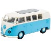 Skill 1 Model Kit Volkswagen Camper Van Blue Snap Together Model by Airfix Quickbuild - 2 of 4