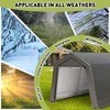 Portable Shed, Outdoor Storage Shelter, 8x12x7.7 ft Heavy Duty Waterproof Storage Tent Sheds with Roll-up Zipper Door - 3 of 4