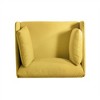 Upholstered Comfortable Reading Armchair, Modern Club Armchair With Sturdy Legs, Wooden Frame Single Sofa Chair - 3 of 4