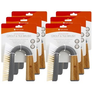 Full Circle Home Grunge Buster Grout and Tile Brush Grey - 6 ct - 1 of 4