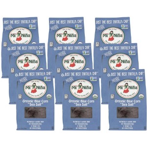 Mi Nina Organic Blue Corn Tortilla Chips - Case of 9/12 oz - 1 of 4