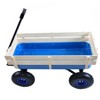 Garden Cart Utility Wagon 176 LBS Loading Capacity Steel Garden Wagon Pulling Cart with Wood Railing Folded Handle for Garden Farm Orchard Warehouse - 4 of 4