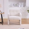Chenille Upholstered Accent Chair, Lounge Armchair with Padded Seat, Minimalist Reading Chair for Living Room or Bedroom-Koiai - 2 of 4