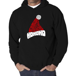 LA Pop Art All I Want for Christmas is You - Men's Word Art Hooded Sweatshirt - 1 of 4